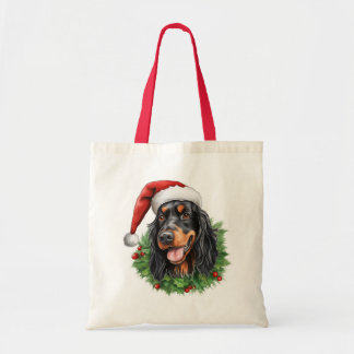 ゴードンセッタークリスマスリース トートバッグ