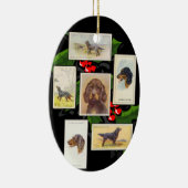 ゴードンセッターシガレットカードクリスマスオーナメント セラミックオーナメント (右)