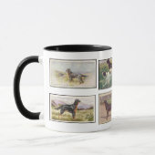 ゴードンセッターシガレットカードセラミックマグカップ マグカップ (左)