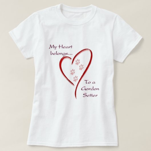 ゴードンセッターハートの所属 Tシャツ (デザイン正面)