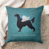 ゴードンセッターペット記念ドッグエンジェル クッション (ブランケット)