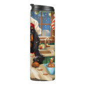 ゴードンセッターホリデーベーキング:フェスティバルクリスマス タンブラー (回転右)