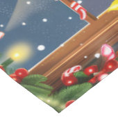 ゴードンセッターホリデーベーキング:フェスティバルクリスマス テーブルクロス (アングル)