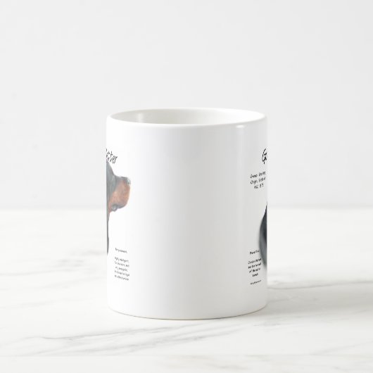 ゴードンセッター履歴デザイン コーヒーマグカップ (中央)