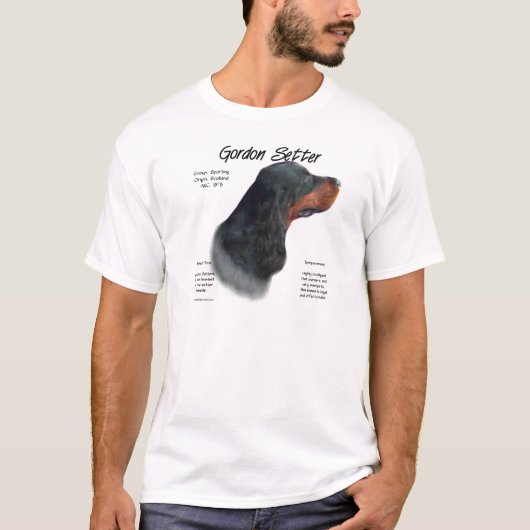ゴードンセッター履歴デザイン Tシャツ (正面)