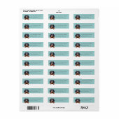 ゴードンセッター差出人住所ラベル ラベル (フルシート)