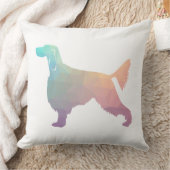 ゴードンセッター幾何学的パターンシルエットパステル クッション (ブランケット)