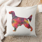 ゴードンセッター幾何学的パターンシルエット数々の クッション (ブランケット)