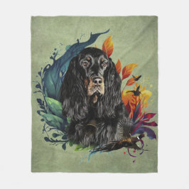 ゴードンセッター フリースブランケット