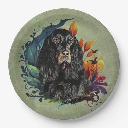 ゴードンセッター ペーパープレート (正面)