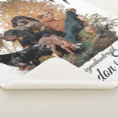 ゴードンセッター、狩りシーズンウッドウォールアートコーヒー シェルパブランケット (3/4)