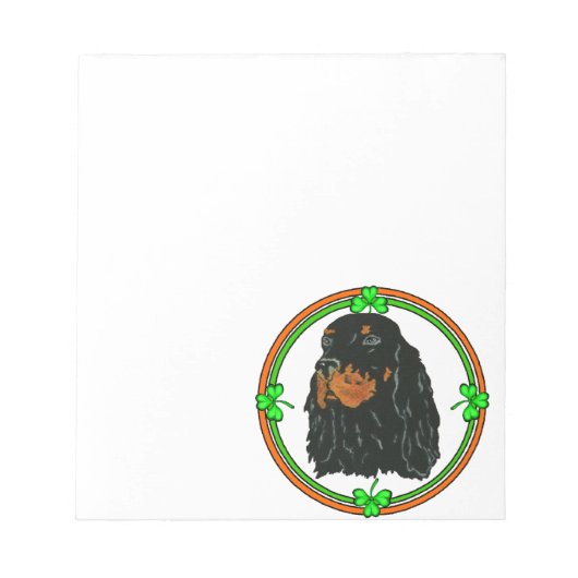ゴードンセッターSt patricks ノートパッド (正面)