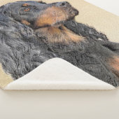 ゴードンセッ絵画ターさん-かわいいオリジナルの犬アート シェルパブランケット (3/4)