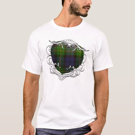 ゴードンタータンチェックハート Tシャツ (正面)