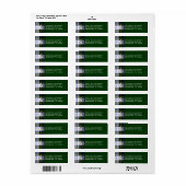 ゴードンドレスタータンチェックプレイドモノグラム住所 シール (フルシート)