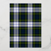 ゴードンドレスタータンチェック結婚プレイド 箔招待状 (裏面)