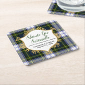 ゴードンドレスプリドゲール結婚ズ紙コースター スクエアペーパーコースター (アングル)