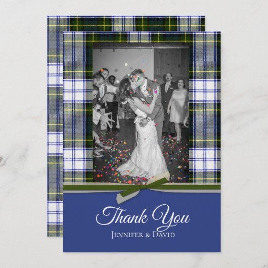 ゴードンドレスプ結婚ライドの写真サンキューカード サンキューカード (正面/裏面)