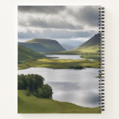 ゴードンドレス付きハイランドカウスカーフタータンチェック ノートブック (裏面)