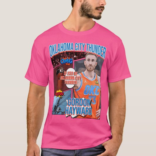 ゴードンヘイワードバスケットボールアートサンダー1 Tシャツ (正面)