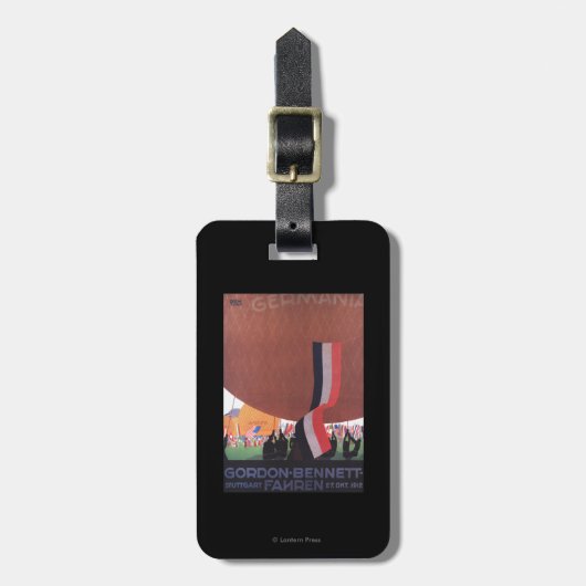 ゴードンベネットの熱気球の競争 ラゲッジタグ (正面縦)