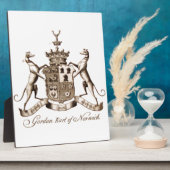 ゴードン家紋 フォトプラーク (側面)