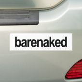 ゴードン時代の"barenaked"バンパーステッカー バンパーステッカー (車上)