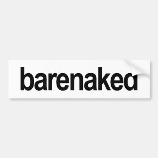 ゴードン時代の"barenaked"バンパーステッカー バンパーステッカー