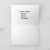 ゴードン絵画セッターの感謝状 サンキューカード (内部)