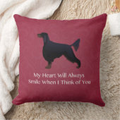 ゴードン考えるセッターのペット記念碑 クッション (ブランケット)