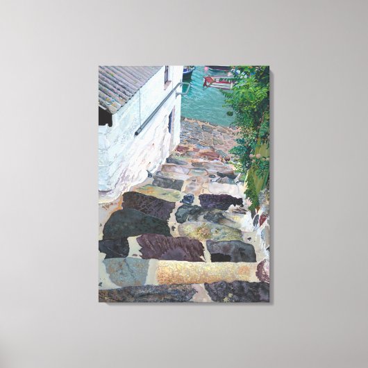 ゴードン・アシュトンの絵画言う「ステップダウン」 キャンバスプリント (正面)