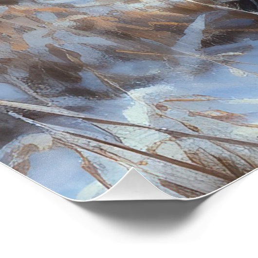 ゴードン・セッターが雪のクリスマスを許可 ポスター (コーナー)