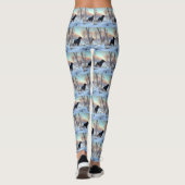 ゴードン・セッターが雪のクリスマスを許可 レギンス (裏面)