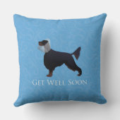 ゴードン・セッターのシルエットが近く良くなる クッション (裏面)