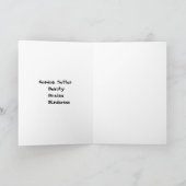 ゴードン・セッターの世代の絵画 感謝のメモ サンキューカード (内部)