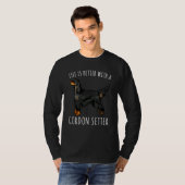 ゴードン・セッターの犬は命が惜しい Tシャツ (正面フル)