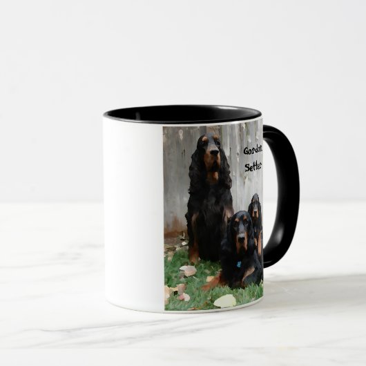 ゴードン・セッター絵画ズ世代の陶製マグ マグカップ (正面右)