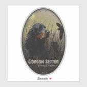 ゴードン・セッター、狩り・コンパニオン・ステッカー シール (シート)