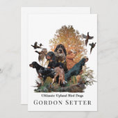 ゴードン・セッター、狩り・シーズン 招待状 (正面/裏面)