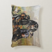 ゴードン・セッター，鳥への情熱，芸術 アクセントクッション (正面(垂直))