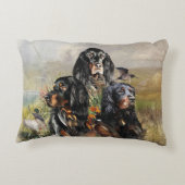 ゴードン・セッター，鳥への情熱，芸術 アクセントクッション (裏面)