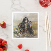 ゴードン・セッター，鳥への情熱，芸術 スタンダードカクテルナプキン (インサイチュ)