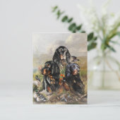 ゴードン・セッター,鳥への情熱,芸術 ポストカード (スタンド正面)