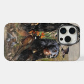 ゴードン・セッター，鳥への情熱，芸術 iPhoneケース (裏面横)