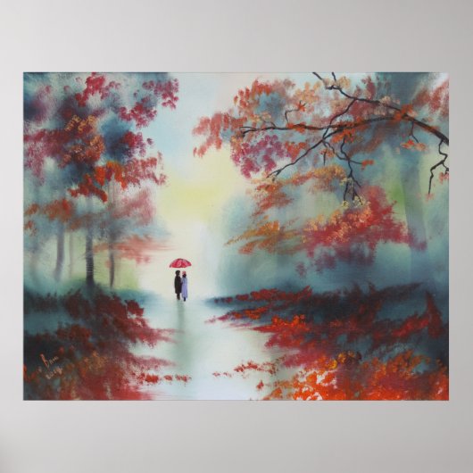 ゴードン・ブルースによる雨の日の秋の散歩 ポスター (正面)