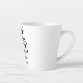 ゴーバイオニックお尻交換お祝いカスタム カフェラテマグ (右)