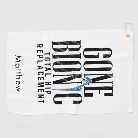 ゴーバイオニックお尻交換手術後Gag ゴルフタオル (横)