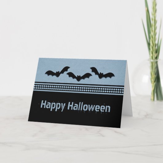 ゴーバティハロウィンカード、ライトブルー カード (正面)