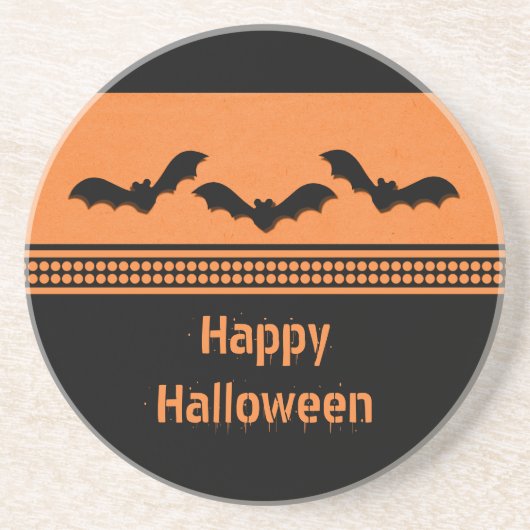 ゴーバティハロウィーンコースター、オレンジ コースター (正面)
