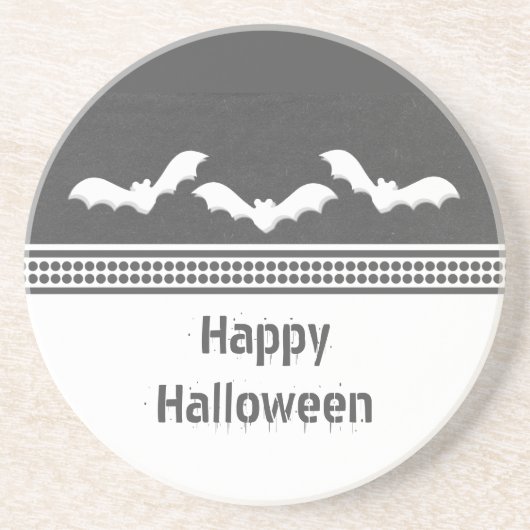 ゴーバティハロウィーンコースター、ダークグレー コースター (正面)